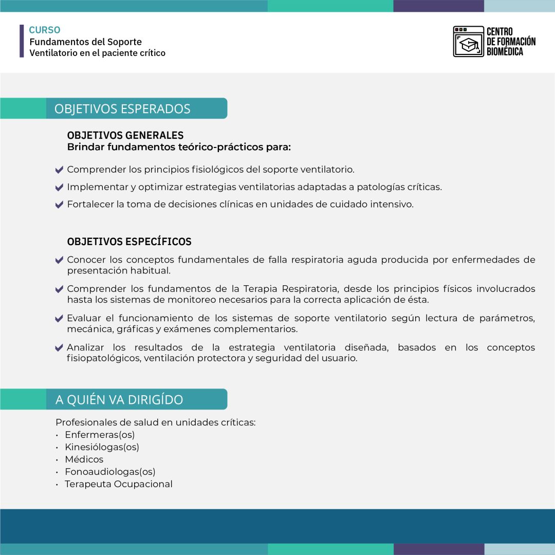 [Curso] Fundamentos del Soporte Ventilatorio en el paciente crítico - Imagen 4