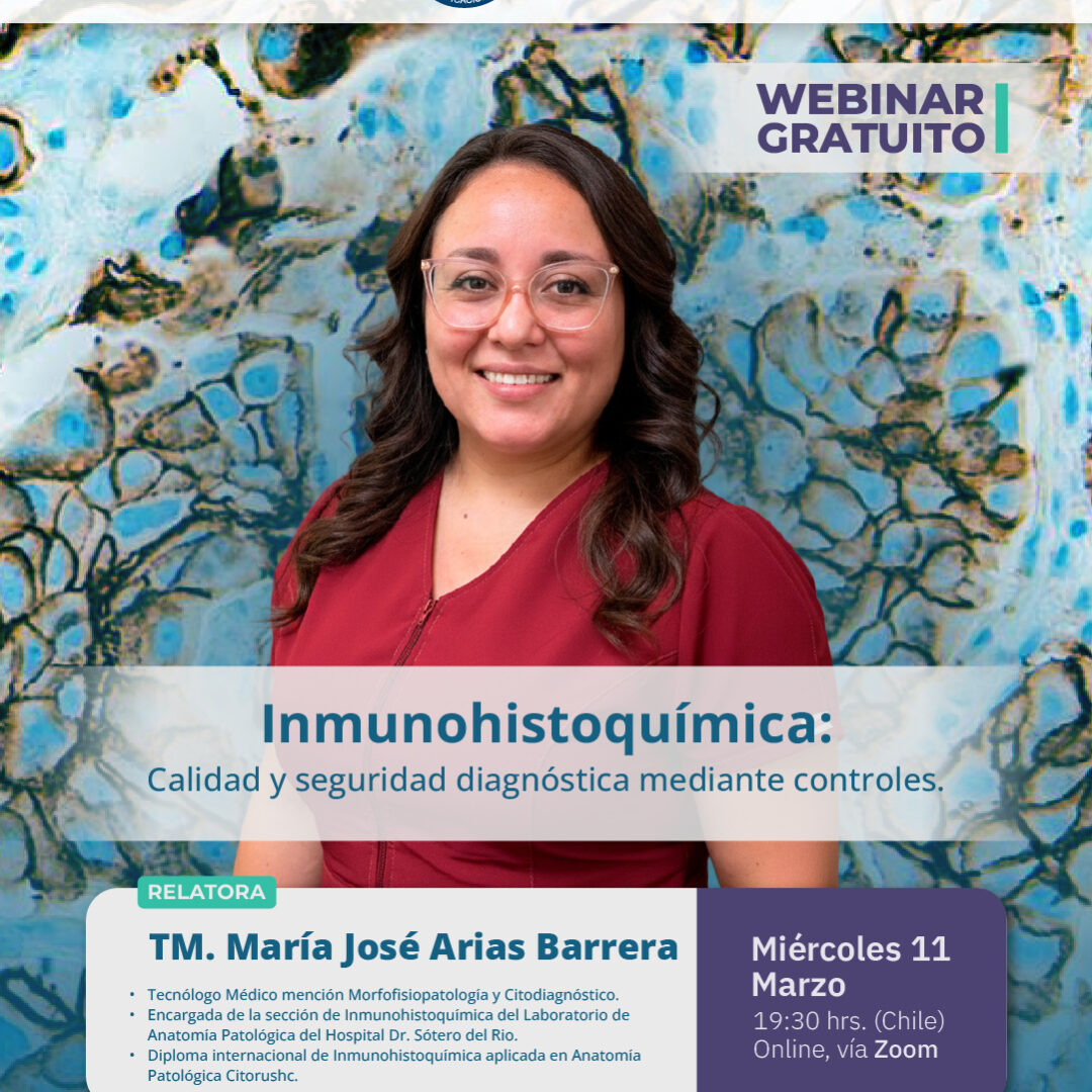 Webinar: "Inmunohistoquímica: calidad y seguridad diagnóstica mediante controles"