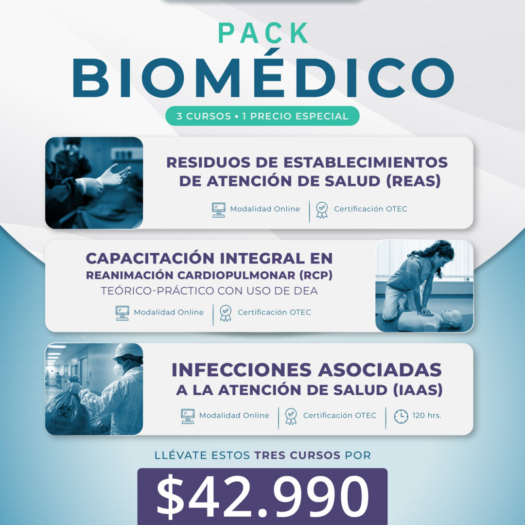 Pack Biomédico: REAS + Reanimación Cardiopulmonar (RCP) + IAAS